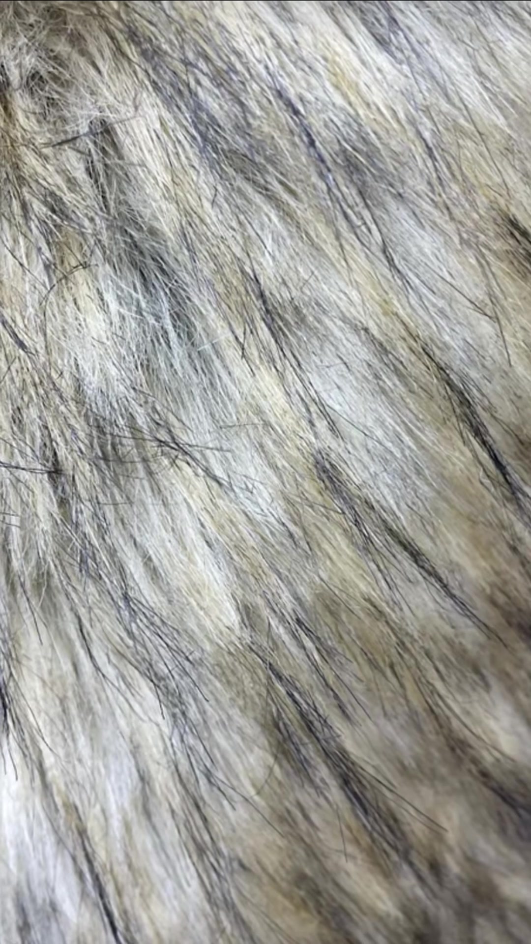 Pelo de Mapache Camel Puntas Negras